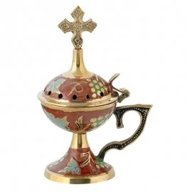 Θυμιατό Μπρούτζινο Κόκκινο