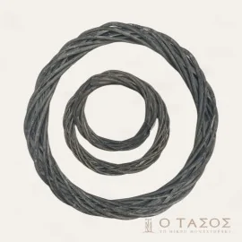 Ξύλινα Στεφάνια Γκρι