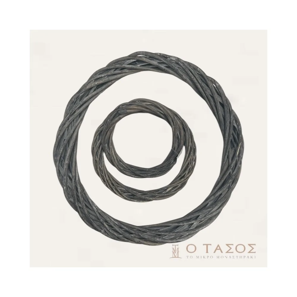 Ξύλινα Στεφάνια Γκρι