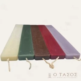 Λαμπάδα Πλακέ Λεία Μεγάλη 34 εκ.