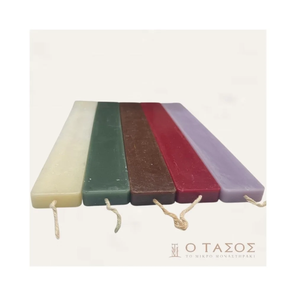 Λαμπάδα Πλακέ Λεία Μεγάλη 34 εκ.