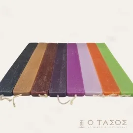 Λαμπάδα Πλακέ Ξυστή Μεγάλη 34 εκ.