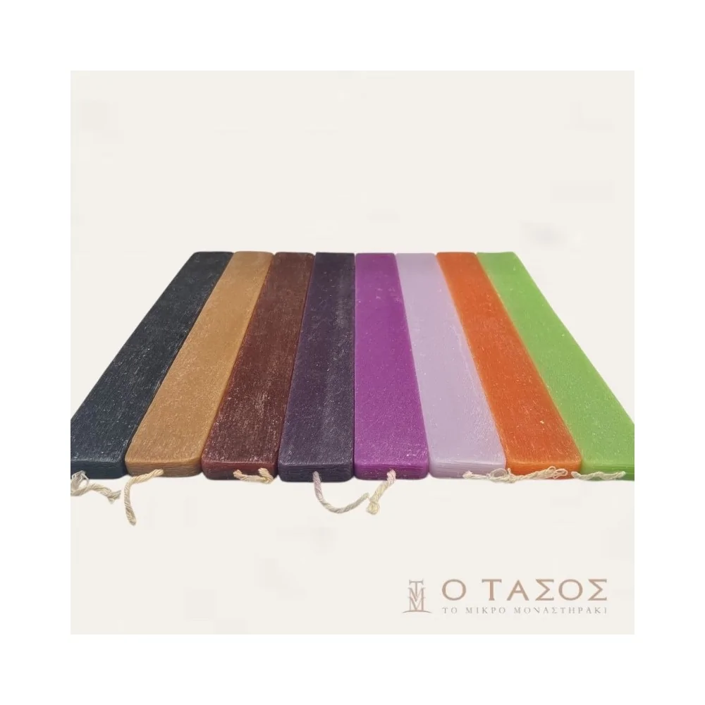 Λαμπάδα Πλακέ Ξυστή Μεγάλη 34 εκ.