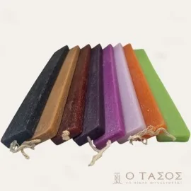 Λαμπάδα Πλακέ Ξυστή Μεγάλη 34 εκ.