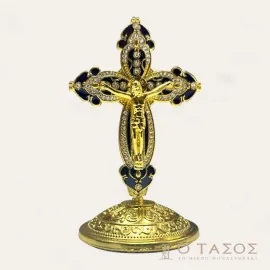 Σταυρός Μικρός Δίχρωμος Χρυσό Μαύρο