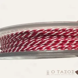 Κορδέλα Κόκκινη Άσπρη Έντονο