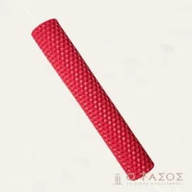 Χρωματιστή Λαμπάδα από Φύλλα Κηρήθρας Μελισσοκέρι 20 εκ.