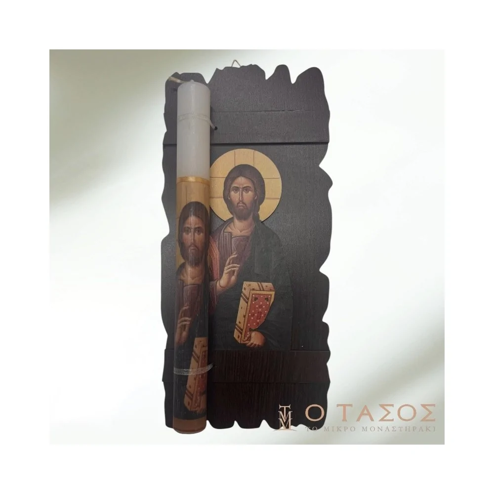 Χριστιανική Λαμπάδα με Εικόνα