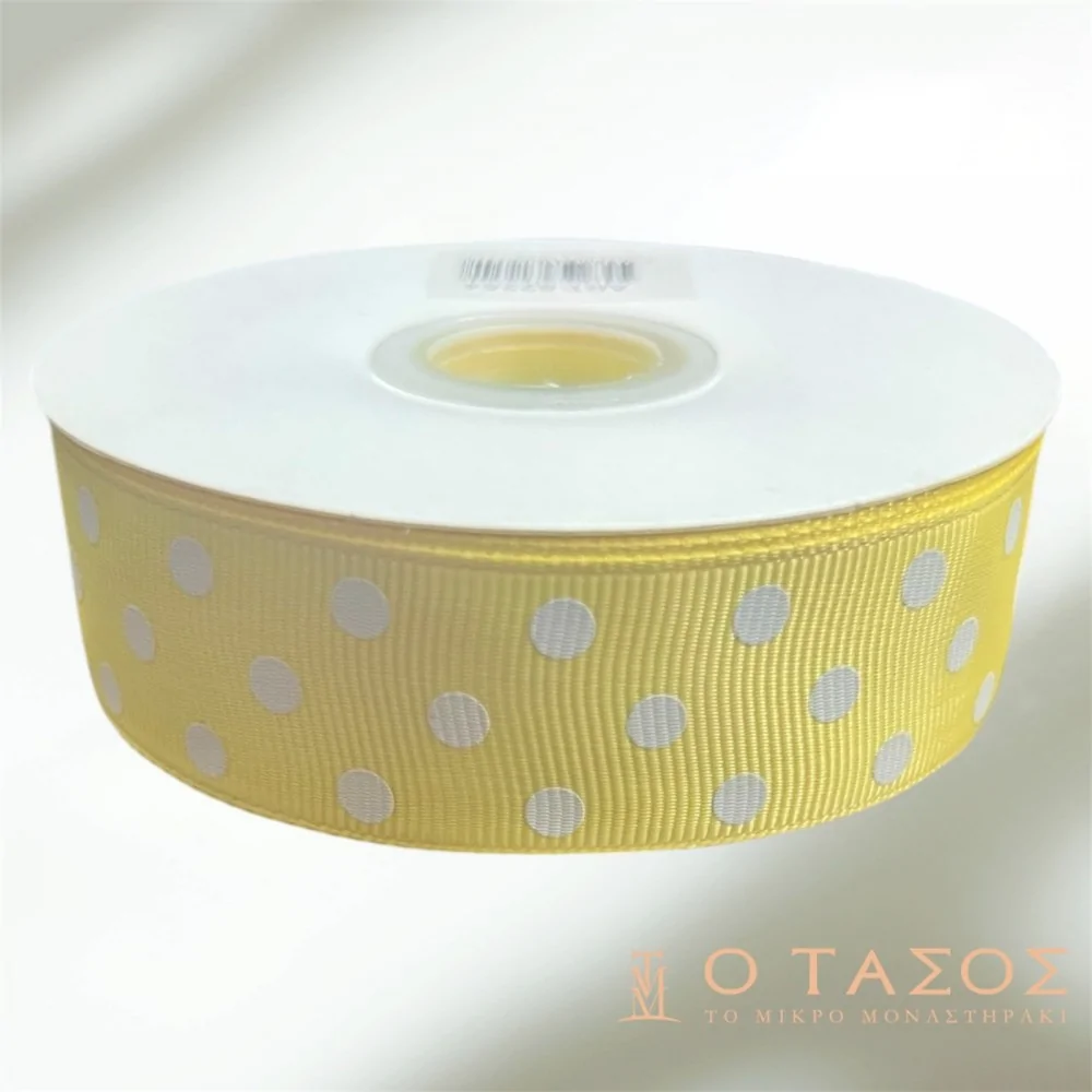 Κορδέλα Γκρο Πουά 25mmΧ22,5Μ