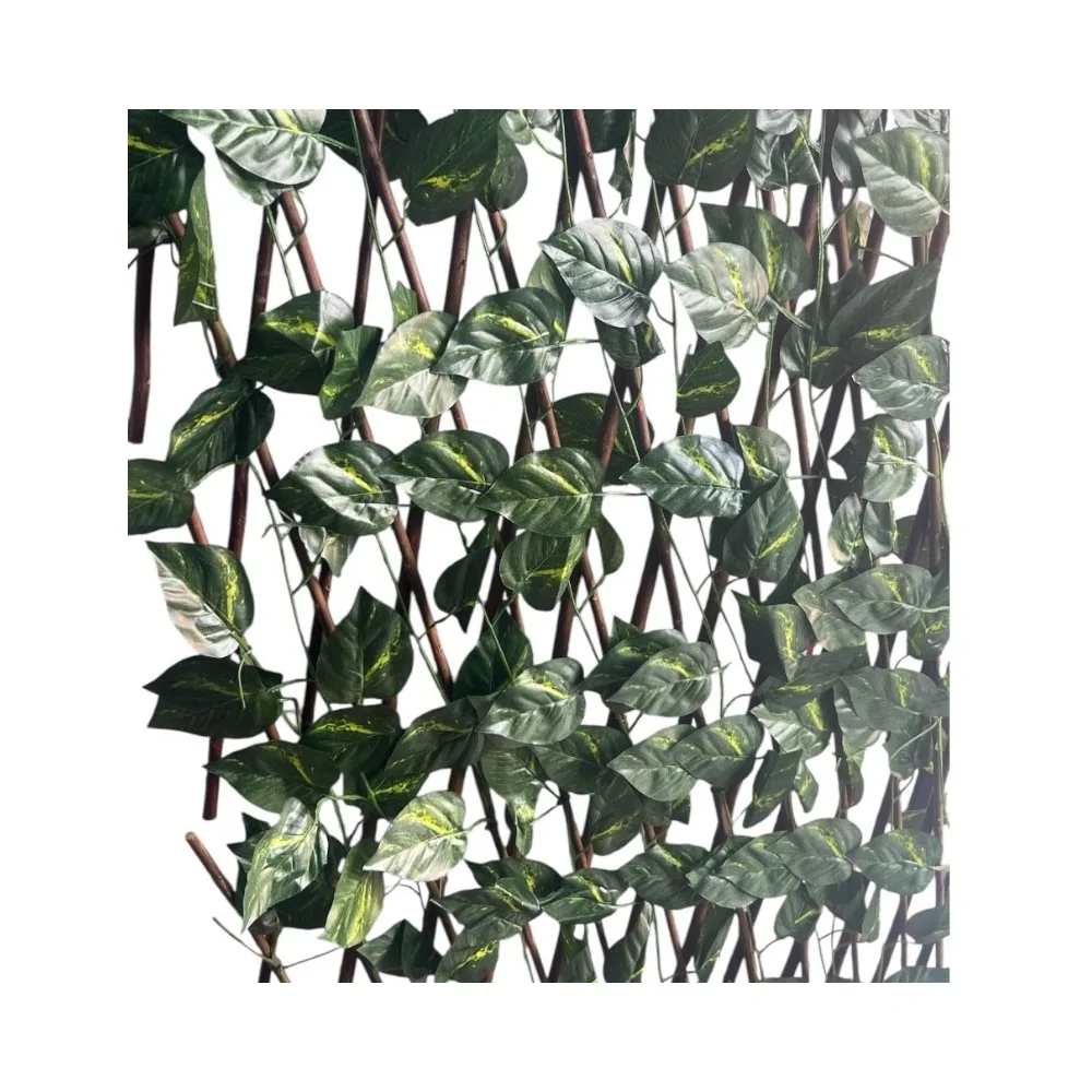 Φράχτης Ξύλινος με Φύλλα 1m x 3m