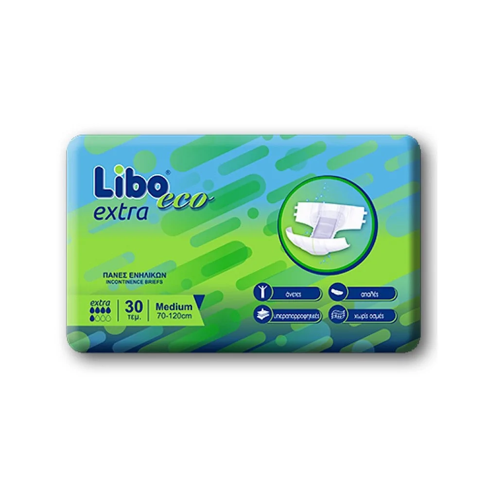 Πάνες Ακράτειας LIBO Extra Eco - Medium (30 τμχ)