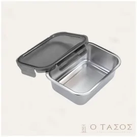 Φαγητοδοχείο Ανοξείδωτο με Πλαστικό Καπάκι 1200ml