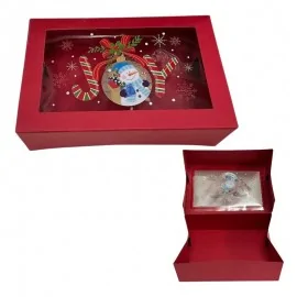 Χριστουγεννιάτικο Κουτί Χάρτινο με Παράθυρο