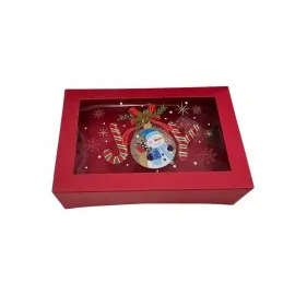 Χριστουγεννιάτικο Κουτί Χάρτινο με Παράθυρο