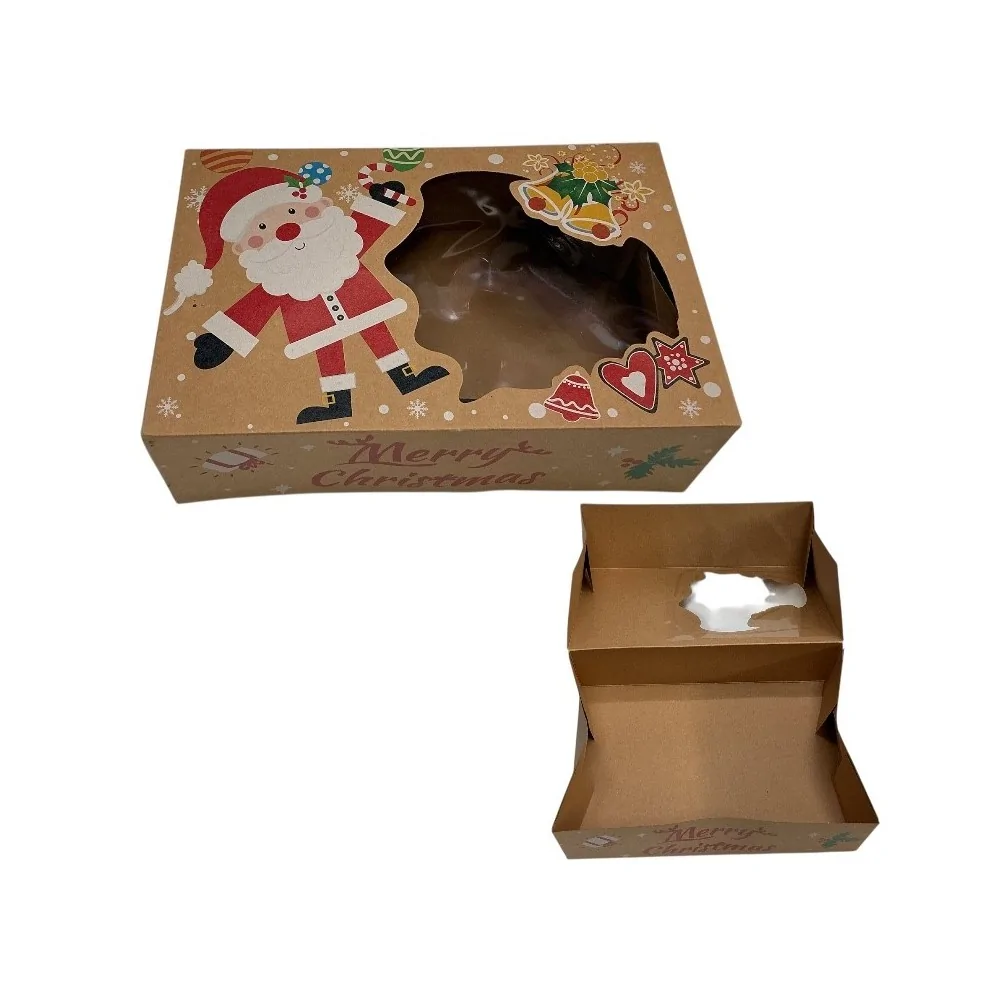 Χριστουγεννιάτικο Κουτί Χάρτινο με Παράθυρο