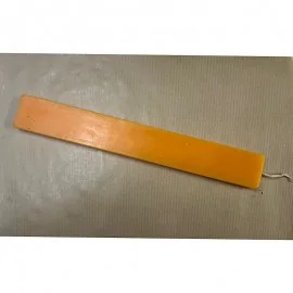 Λαμπάδα Πορτοκαλί Πλακέ Λεία 30 εκ.