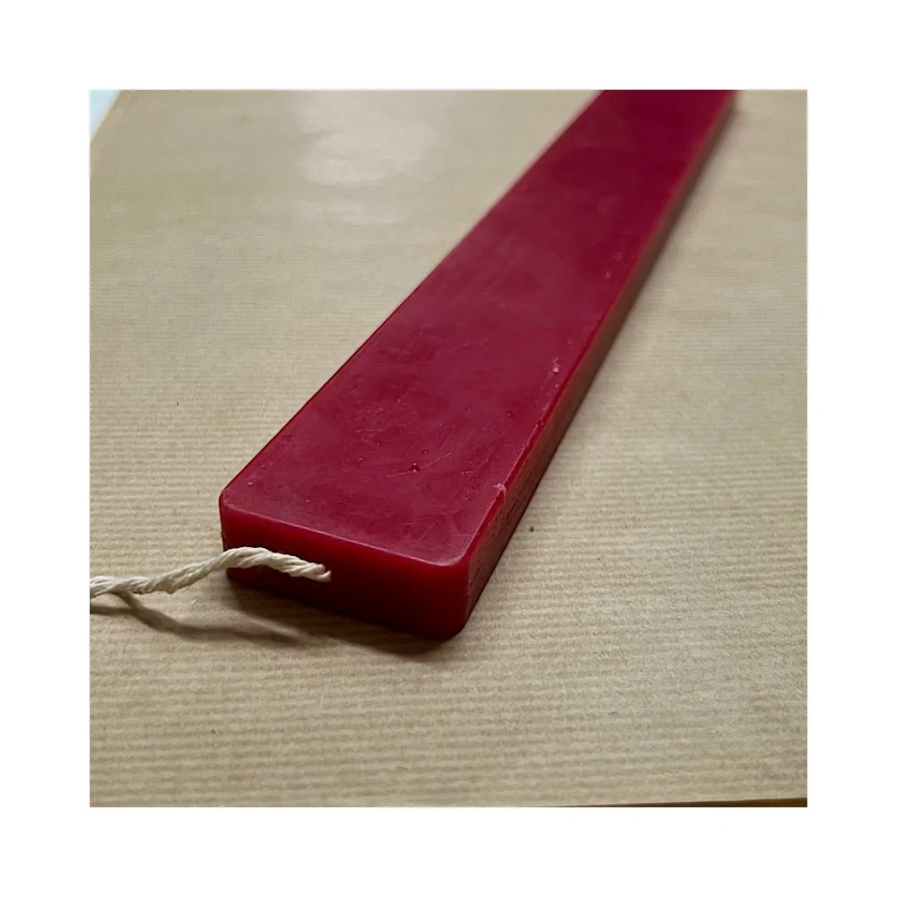 Λαμπάδα Μπορντώ Πλακέ Λεία 30 εκ.