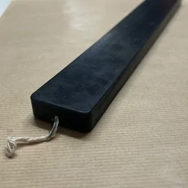 Λαμπάδα Πλακέ Μαύρη Λεία 30 εκ.