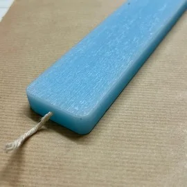 Λαμπάδα Πλακέ Θαλασσί Ξυστή 30 εκ.