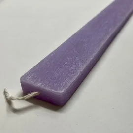 Λαμπάδα Πλακέ Ξυστή Λιλά 30 εκ.