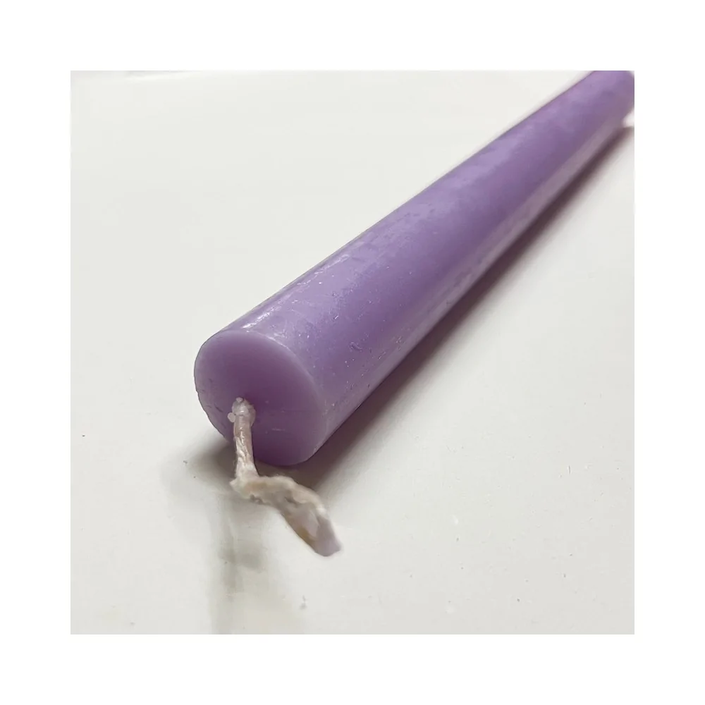 Λαμπάδα Στρογγυλή Λεία Λιλά 30 εκ.