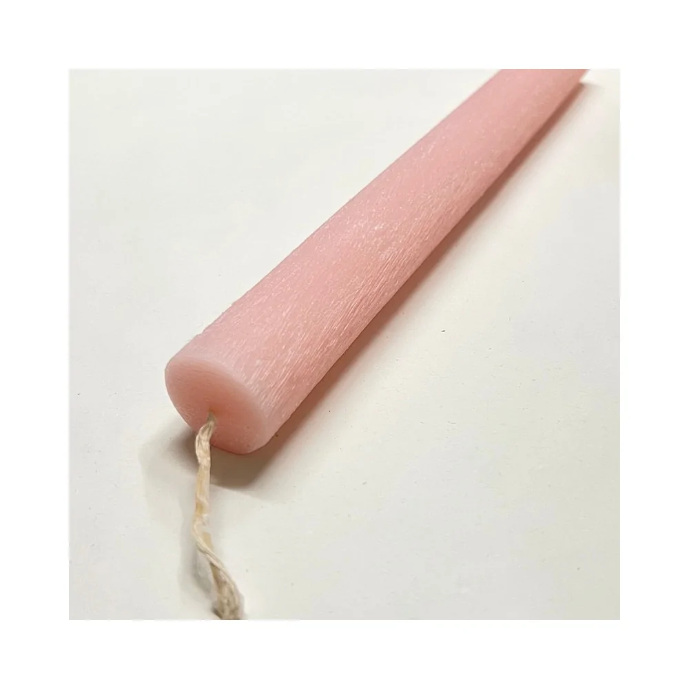 Λαμπάδα Στρογγυλή Ξυστή Σομόν 30 εκ.