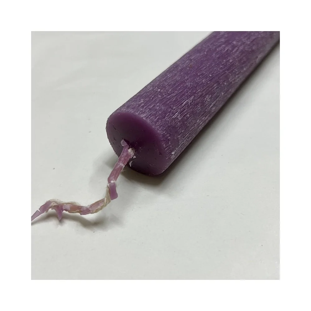 Λαμπάδα Ξυστή Στρογγυλή Μωβ 30 εκ.