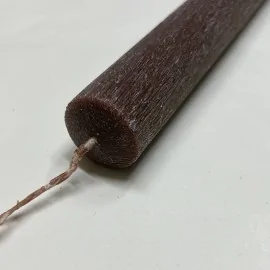 Λαμπάδα Ξυστή Στρογγυλή Καφέ 30 εκ.