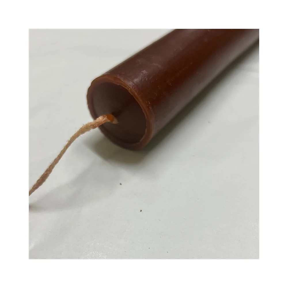 Λαμπάδα Στρογγυλή Λεία Καφέ 22εκ.