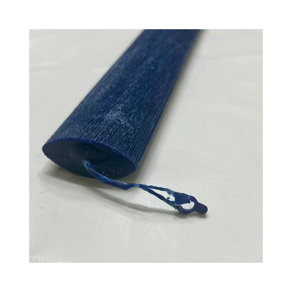 Λαμπάδα Οβάλ Ξυστή Σκούρο Μπλε 30 εκ.