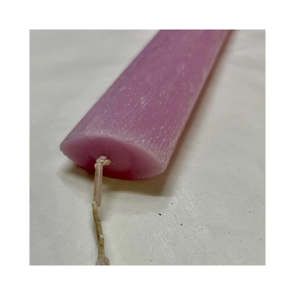 Λαμπάδα Οβάλ Ξυστή Ροζ 30 εκ.