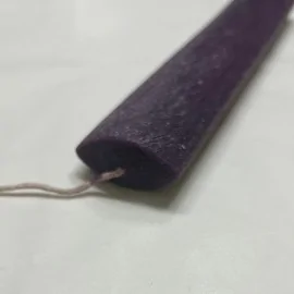 Λαμπάδα Οβάλ Ξυστή Μωβ 22 εκ.