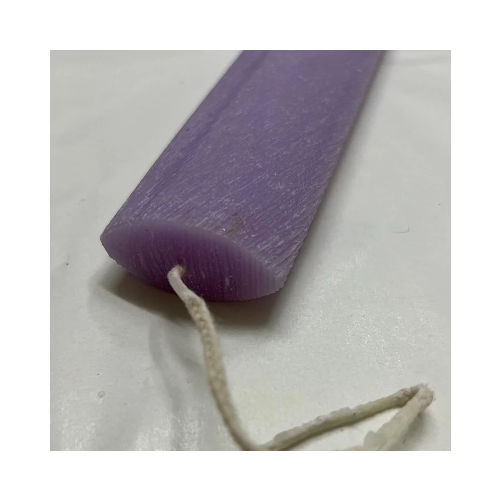 Λαμπάδα Οβάλ ξυστή Λιλά 22 εκ.