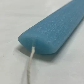 Λαμπάδα Οβάλ Ξυστή Θαλασσί 22 εκ.