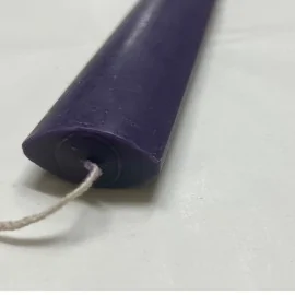 Λαμπάδα Οβάλ Λεία Μωβ 22 εκ.