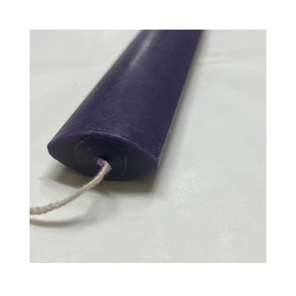 Λαμπάδα Οβάλ Λεία Μωβ 22 εκ.