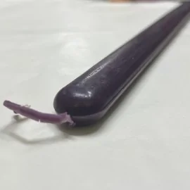 Λαμπάδα Οβάλ Λεπτή Λεία Μωβ 33 εκ.