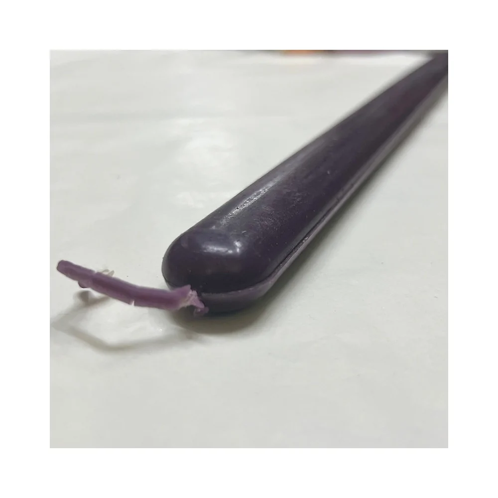 Λαμπάδα Οβάλ Λεπτή Λεία Μωβ 33 εκ.