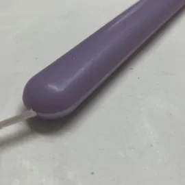 Λαμπάδα Οβάλ Λεπτή Λεία Λιλά 33 εκ.