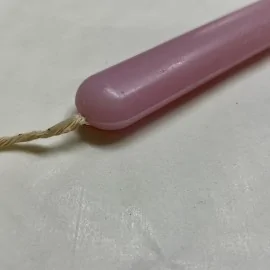 Λαμπάδα Οβάλ Λεπτή Λεία Ροζ 33 εκ.