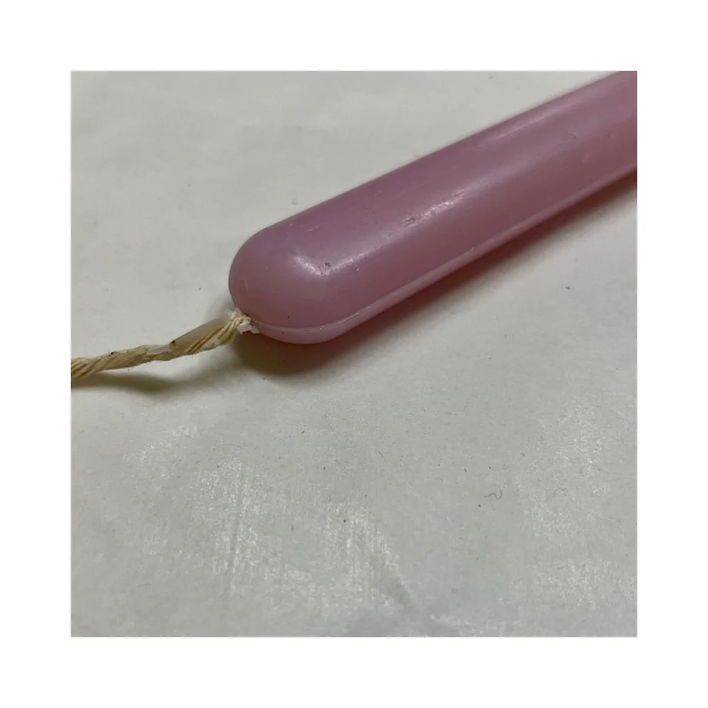 Λαμπάδα Οβάλ Λεπτή Λεία Ροζ 33 εκ.