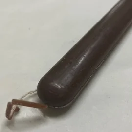 Λαμπάδα Οβάλ Λεπτή Λεία Καφέ 33 εκ.