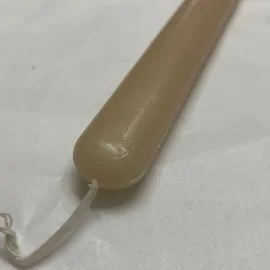 Λαμπάδα Οβάλ Λεπτή Λεία Εκρού 33 εκ.