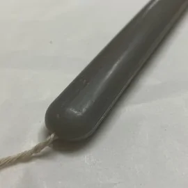 Λαμπάδα Οβάλ Λεπτή Λεία Γκρι 33 εκ.