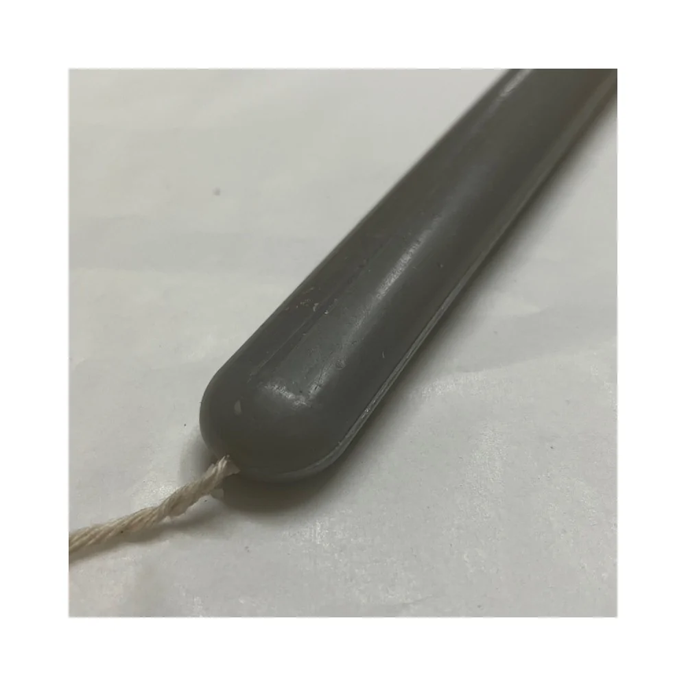 Λαμπάδα Οβάλ Λεπτή Λεία Γκρι 33 εκ.