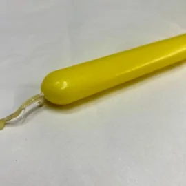 Λαμπάδα Οβάλ Λεία Κίτρινη 30 εκ.