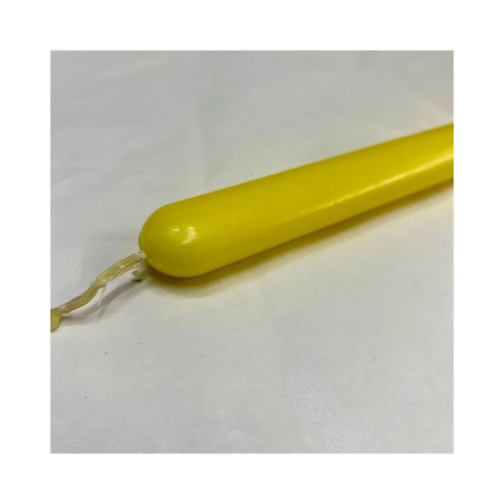 Λαμπάδα Οβάλ Λεία Κίτρινη 30 εκ.