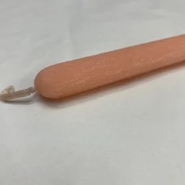 Λαμπάδα Οβάλ Ξυστή Σομόν 30 εκ.