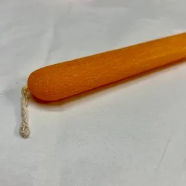 Λαμπάδα Οβάλ Ξυστή Πορτοκαλί 30 εκ.