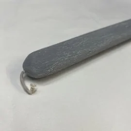 Λαμπάδα Οβάλ Ξυστή Γκρι 30 εκ.